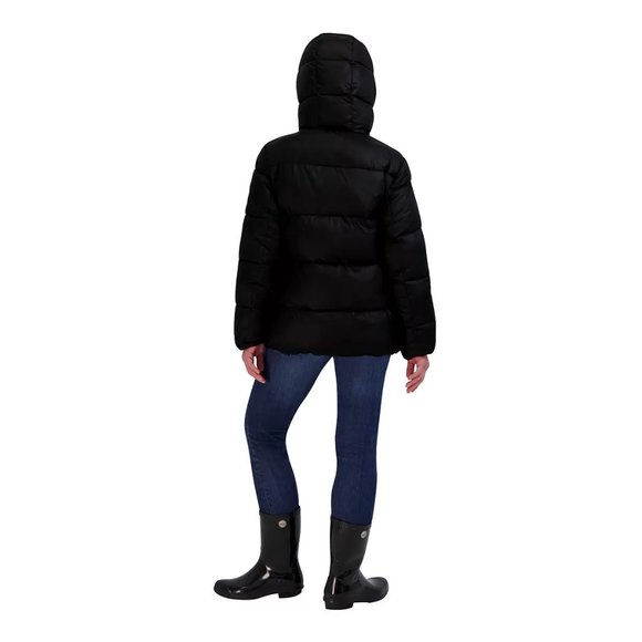 NWT TWO Vince Camuto Women's Full Zip Hooded City Coat Black Size 2XL $180 9D086 - Picture 2 of 4